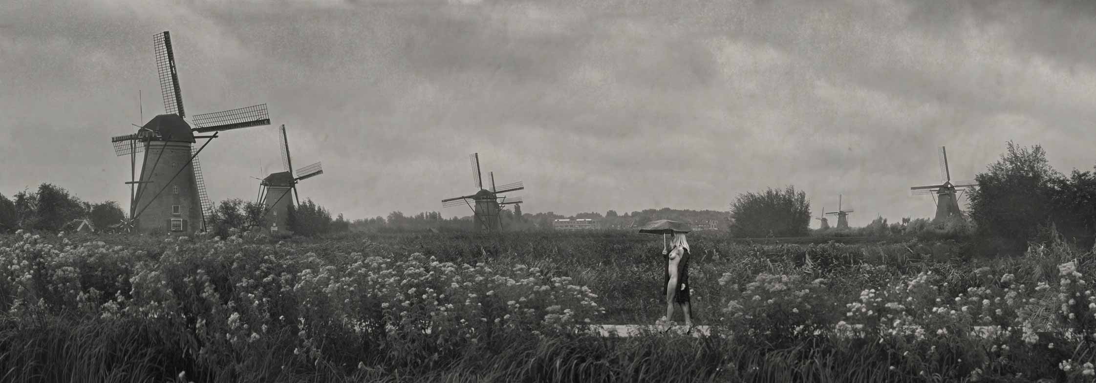 Kinderdijk-in-the-Rain_Sepia_Post